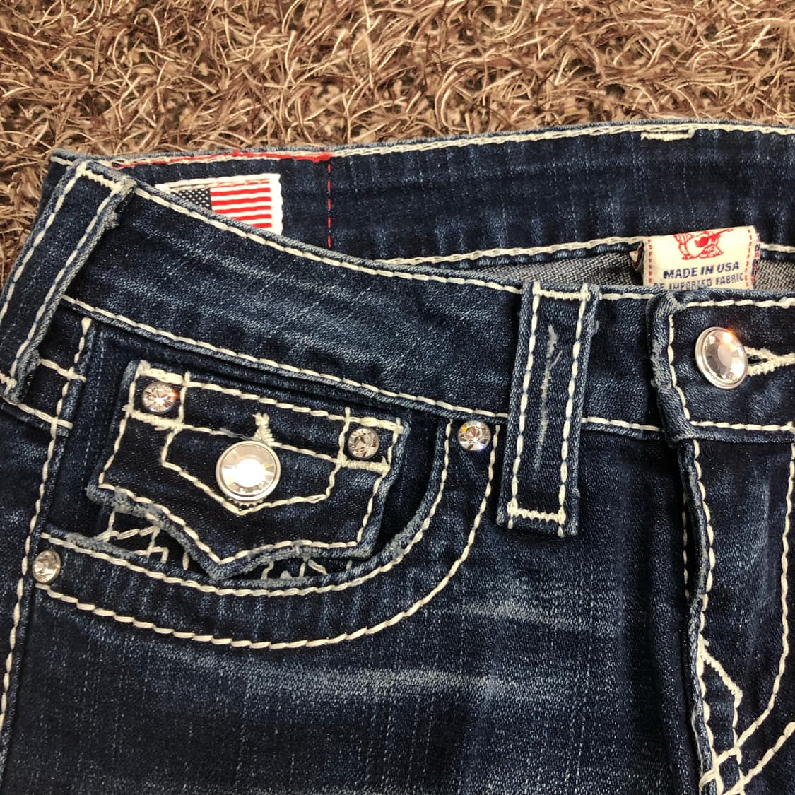 트루릴리전 Disco Becky Big T 부츠컷 플레어 데님 팬츠 상품이미지5