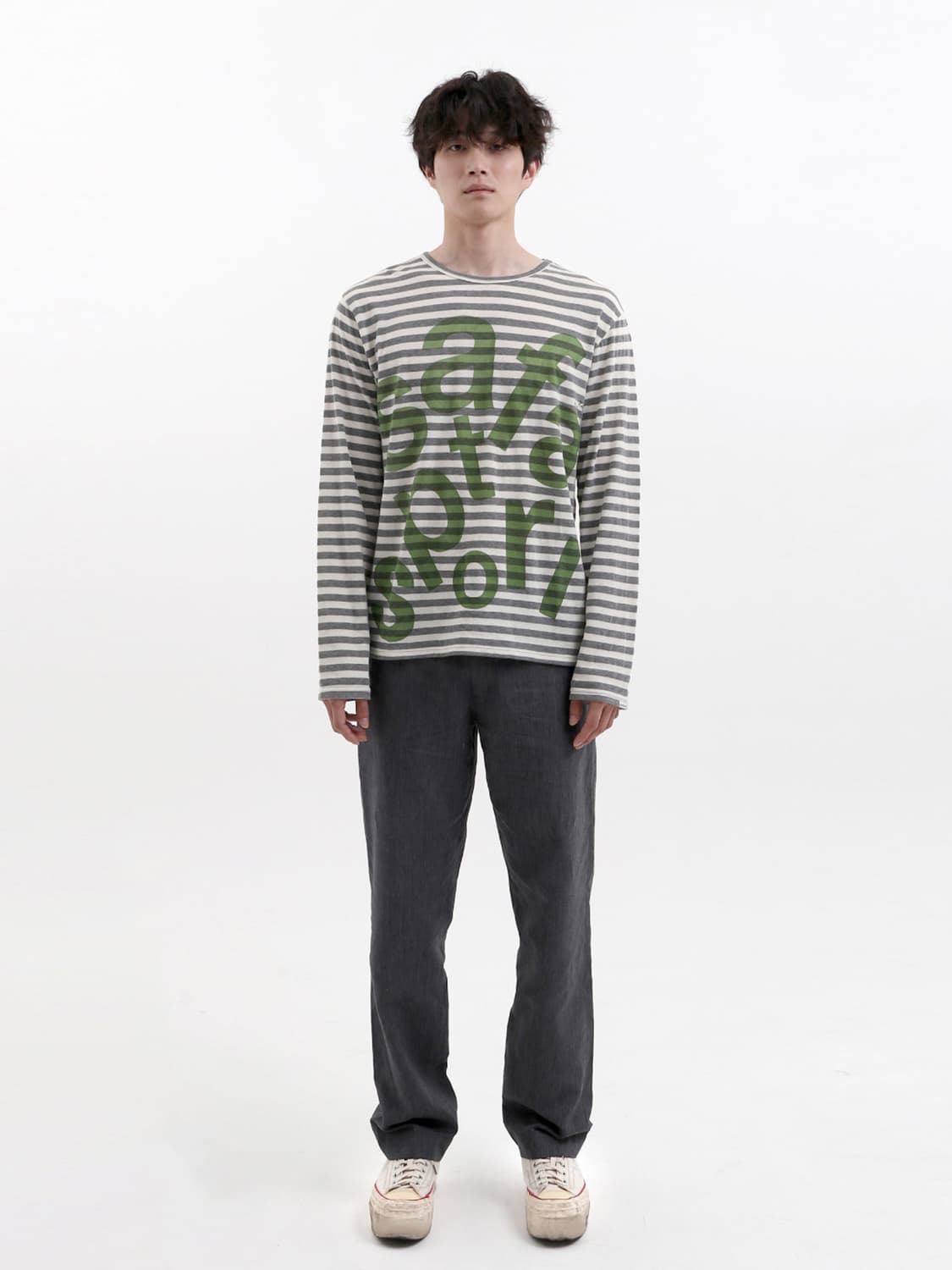 사파리스팟 스트라이프 보더티셔츠 1사이즈 상품이미지2