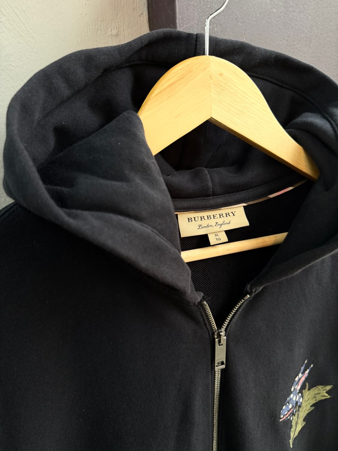 XL/ 버버리 포켓몬 드래곤 자수 후드집업 상품이미지5