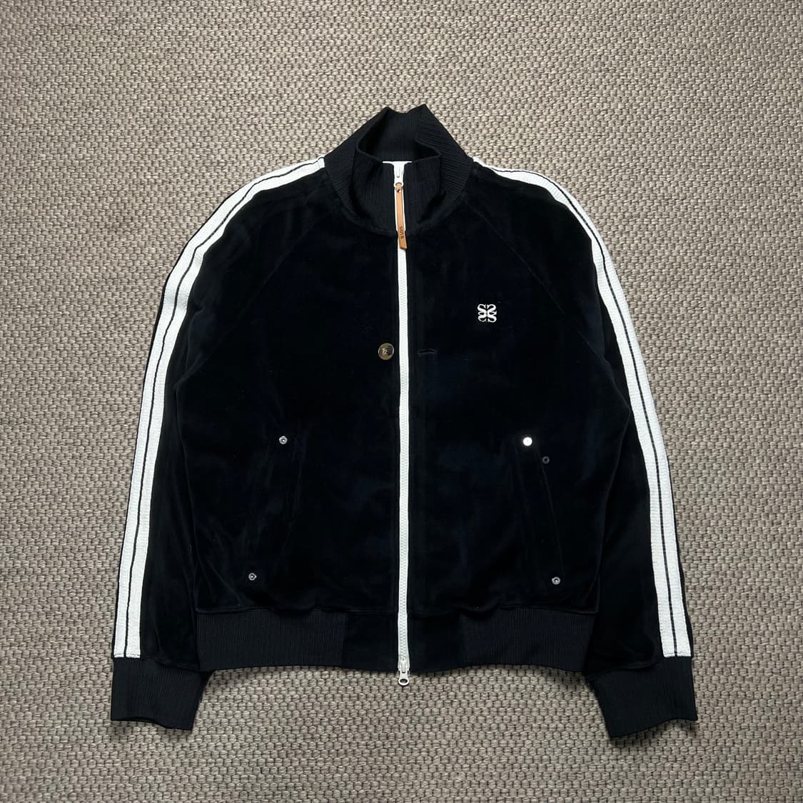 세터 로턴 벨루어 트랙 자켓 블랙 L 상품이미지1