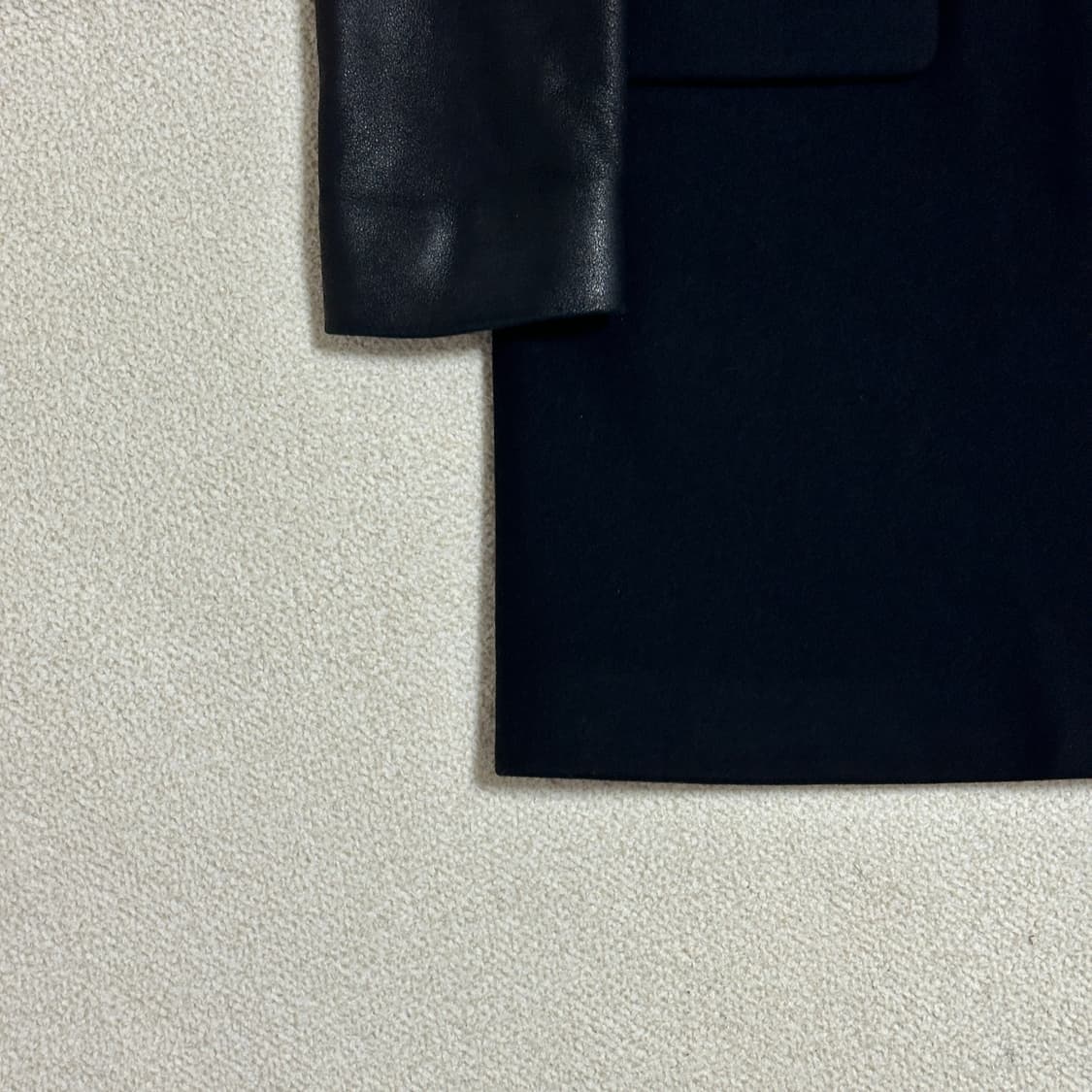 띠어리 울캐시미어 레더 코트 상품이미지4