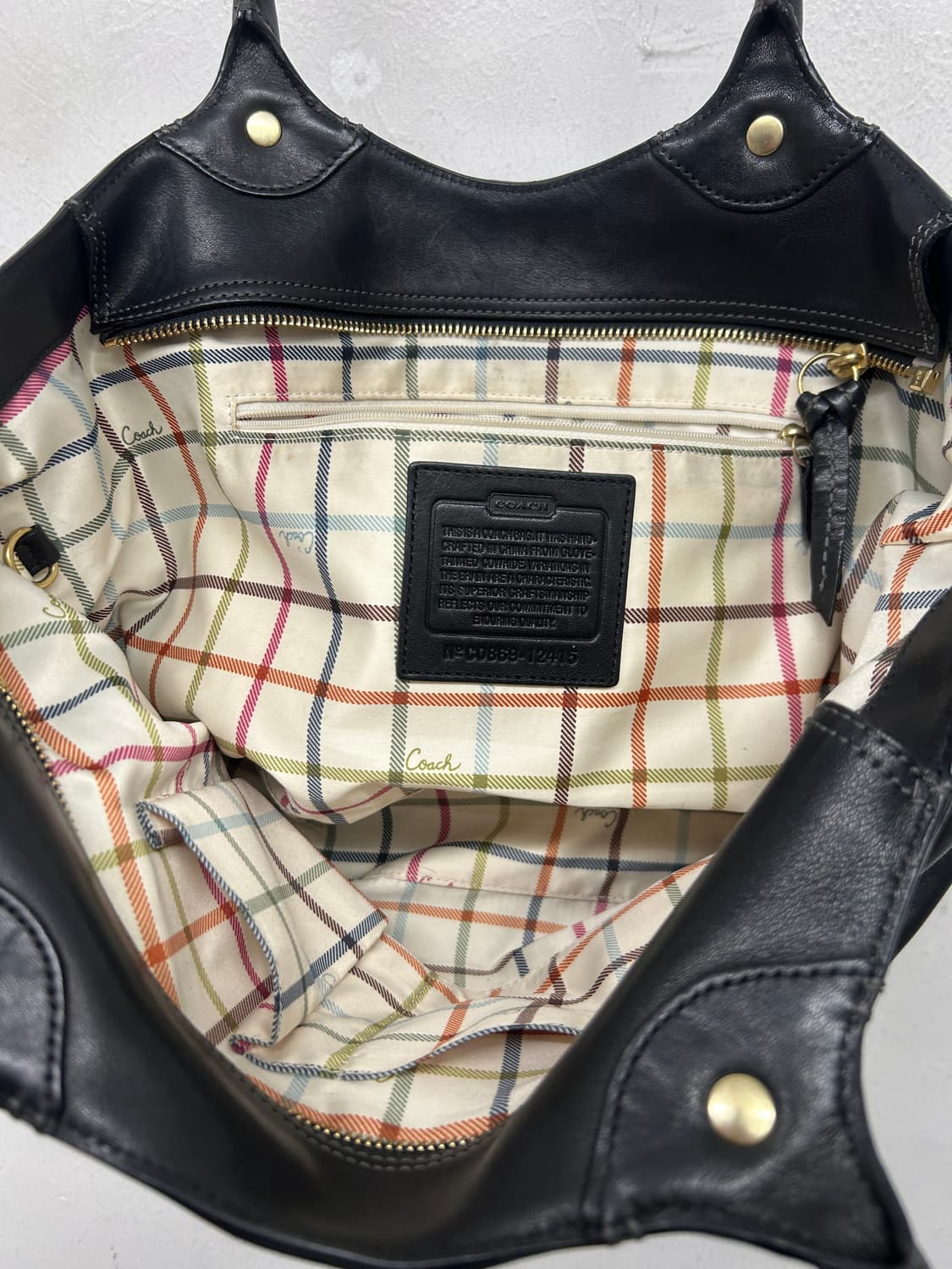 빈티지 올드 코치 레더 숄더백 상품이미지7