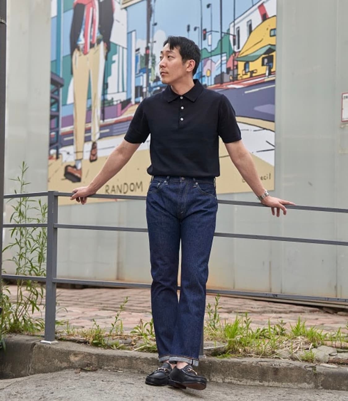 오어슬로우 아이비핏 데님 107 원워시 상품이미지6