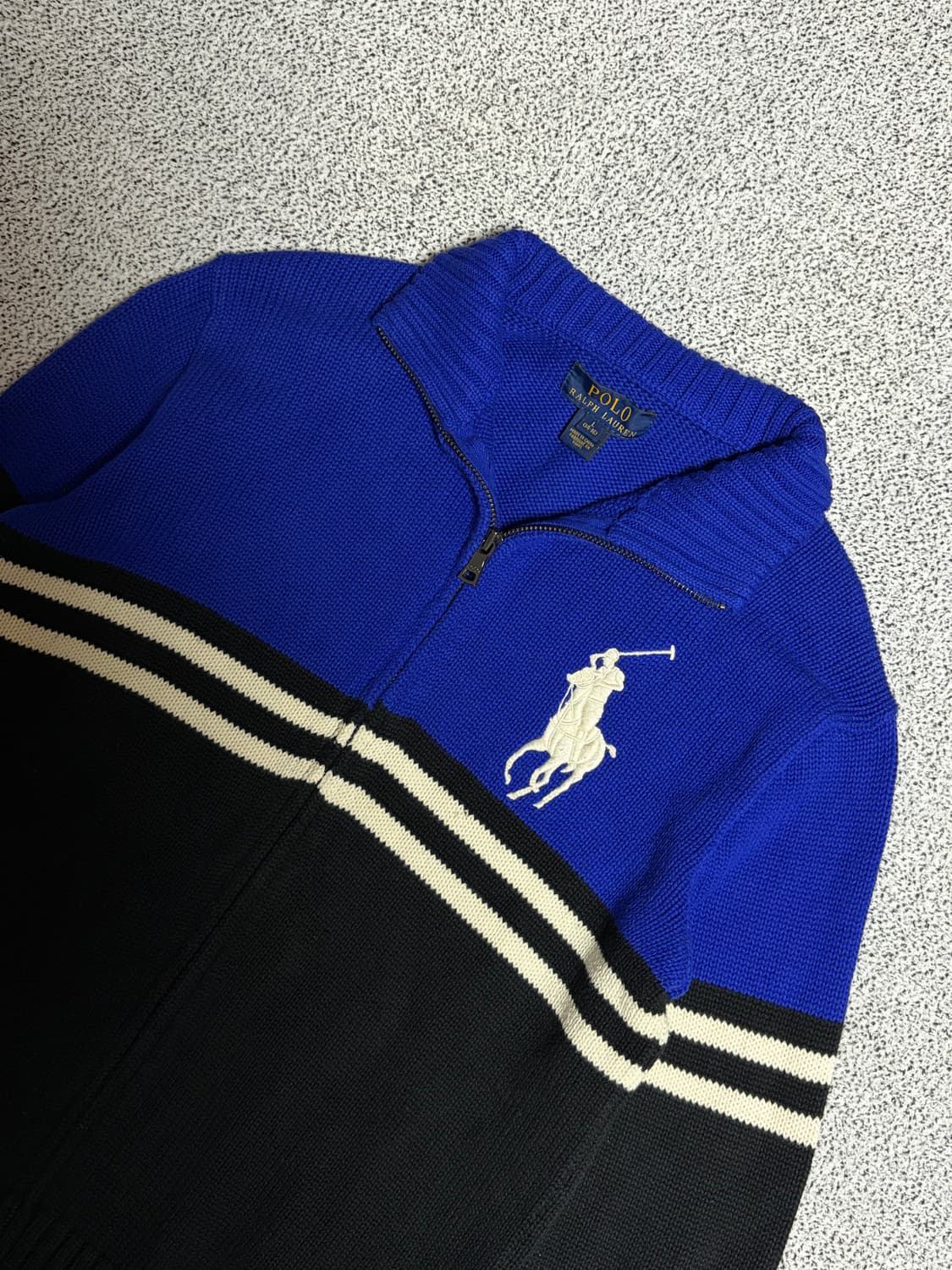 폴로 랄프로렌 빅포니 니트 집업 상품이미지1