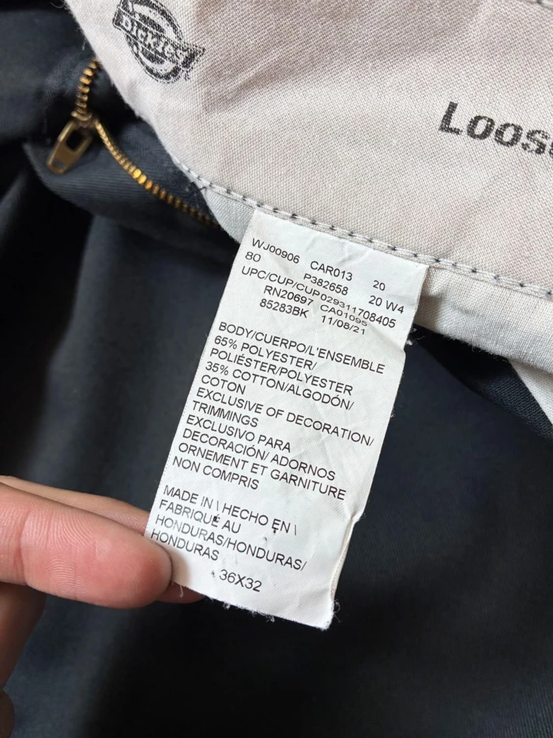 디키즈 22ss 더블니 코튼 와이드 워크 팬츠 PN7301 상품이미지10