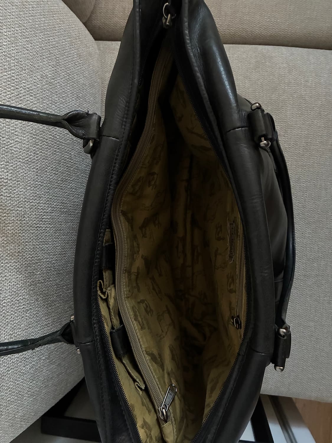 LL Bean 엘엘빈 빈티지 레더 빅 토트백 상품이미지3