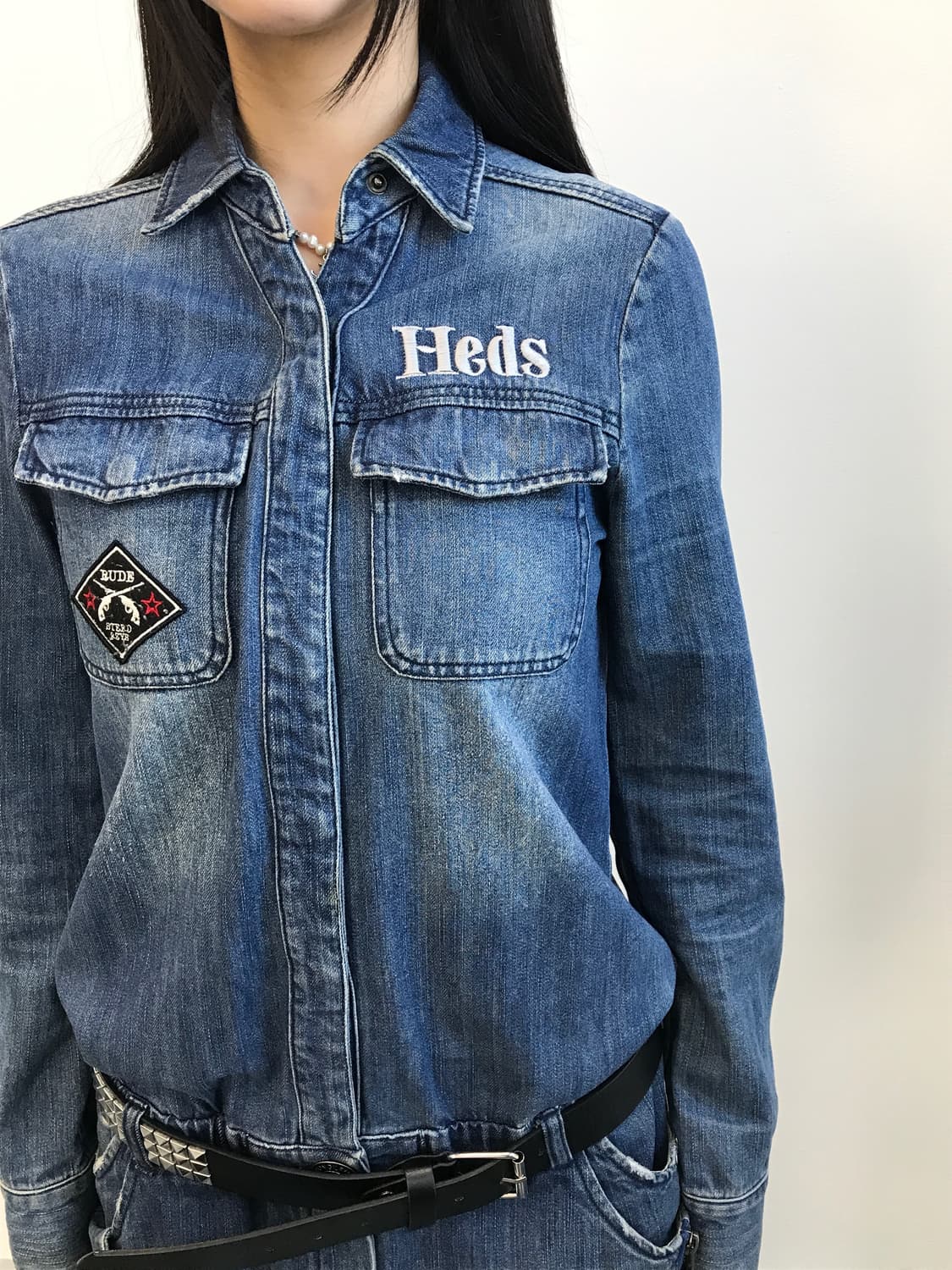 'Maison Gilfy' Y2K Denim Jumpsuit 상품이미지3