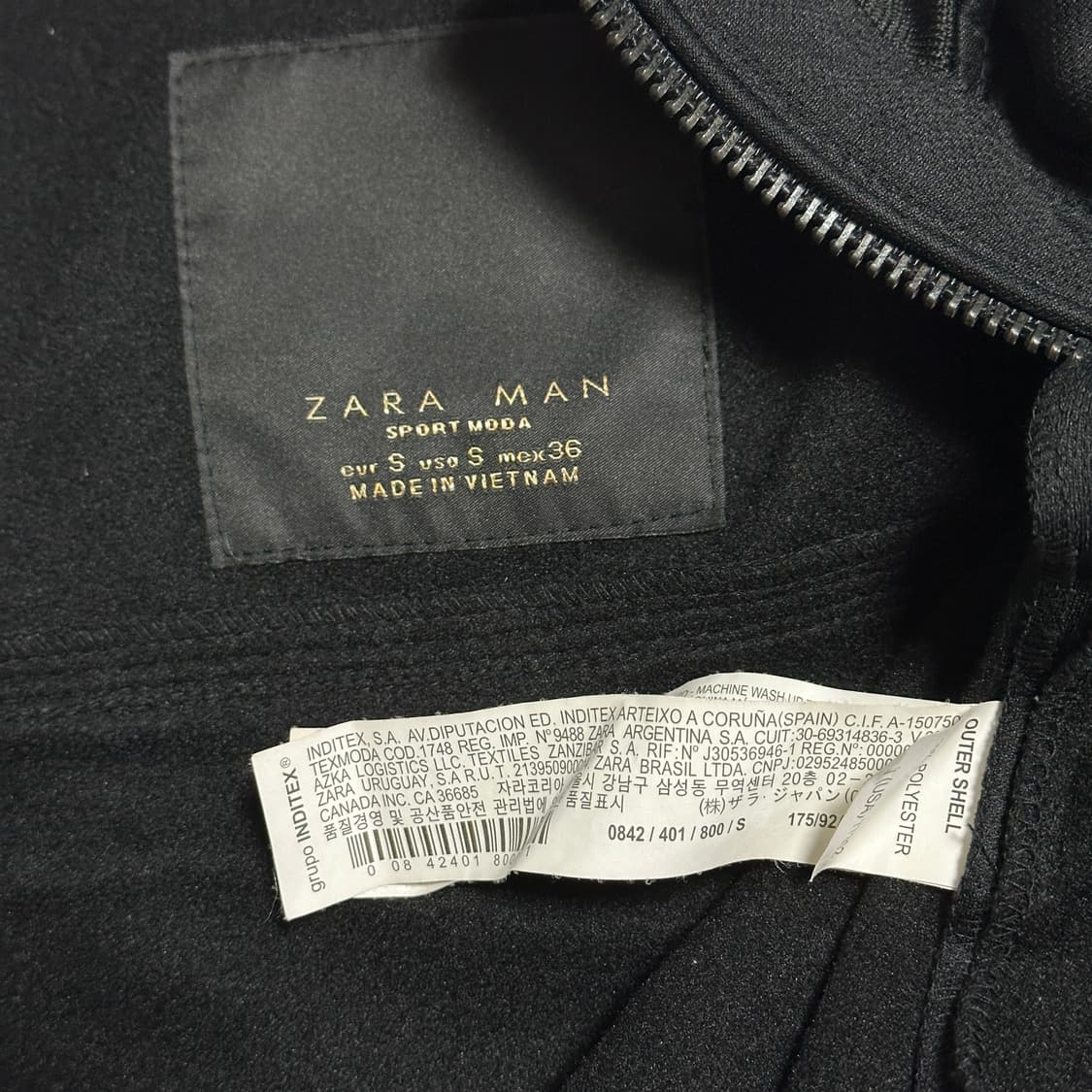 자라 맨 하이넥 블루종 자켓 상품이미지6