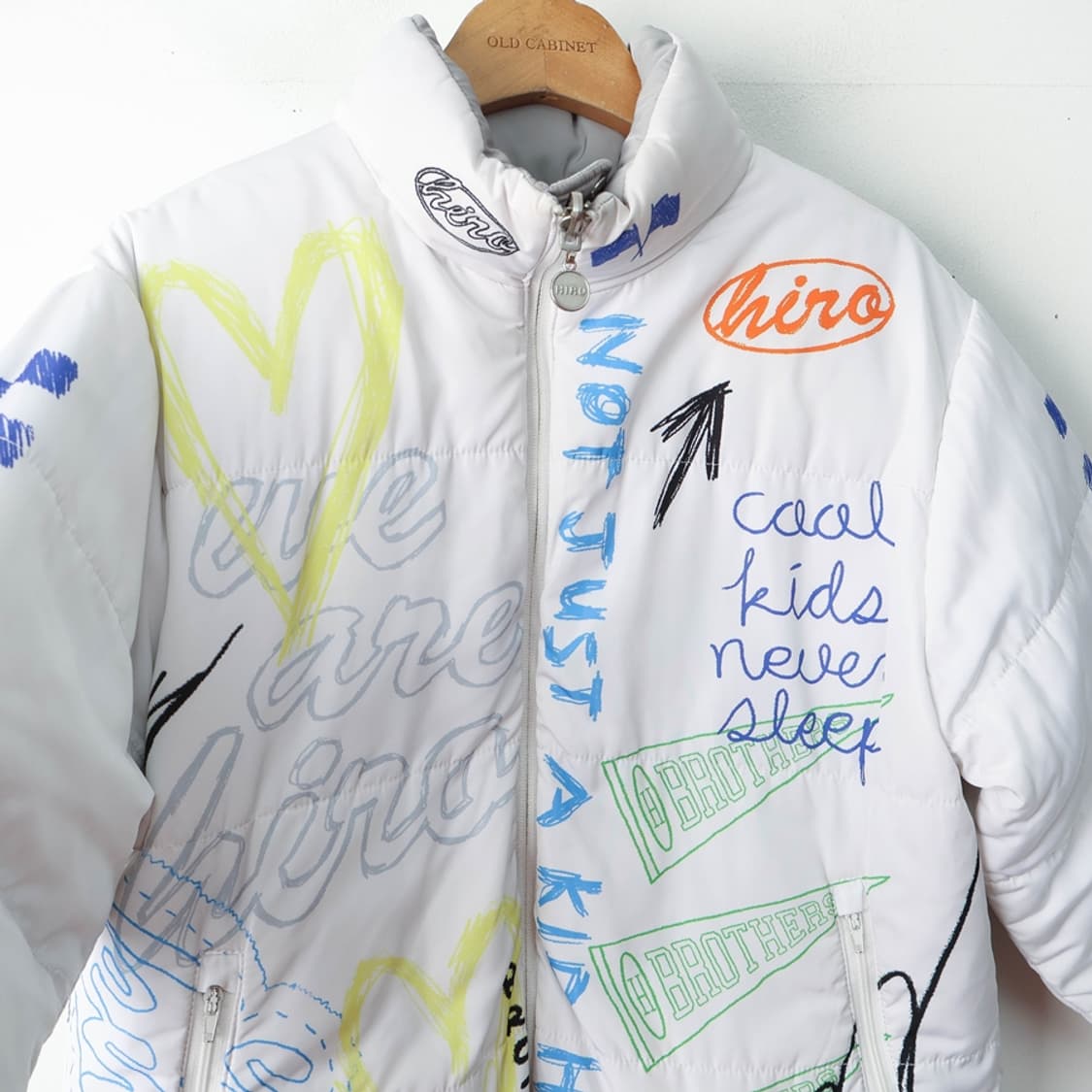 130/키즈 HIRO 히로 리버시블 드로잉 다운 패딩 상품이미지3