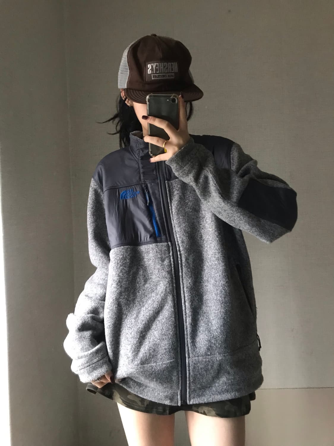 노페 그레이 후리스 상품이미지4