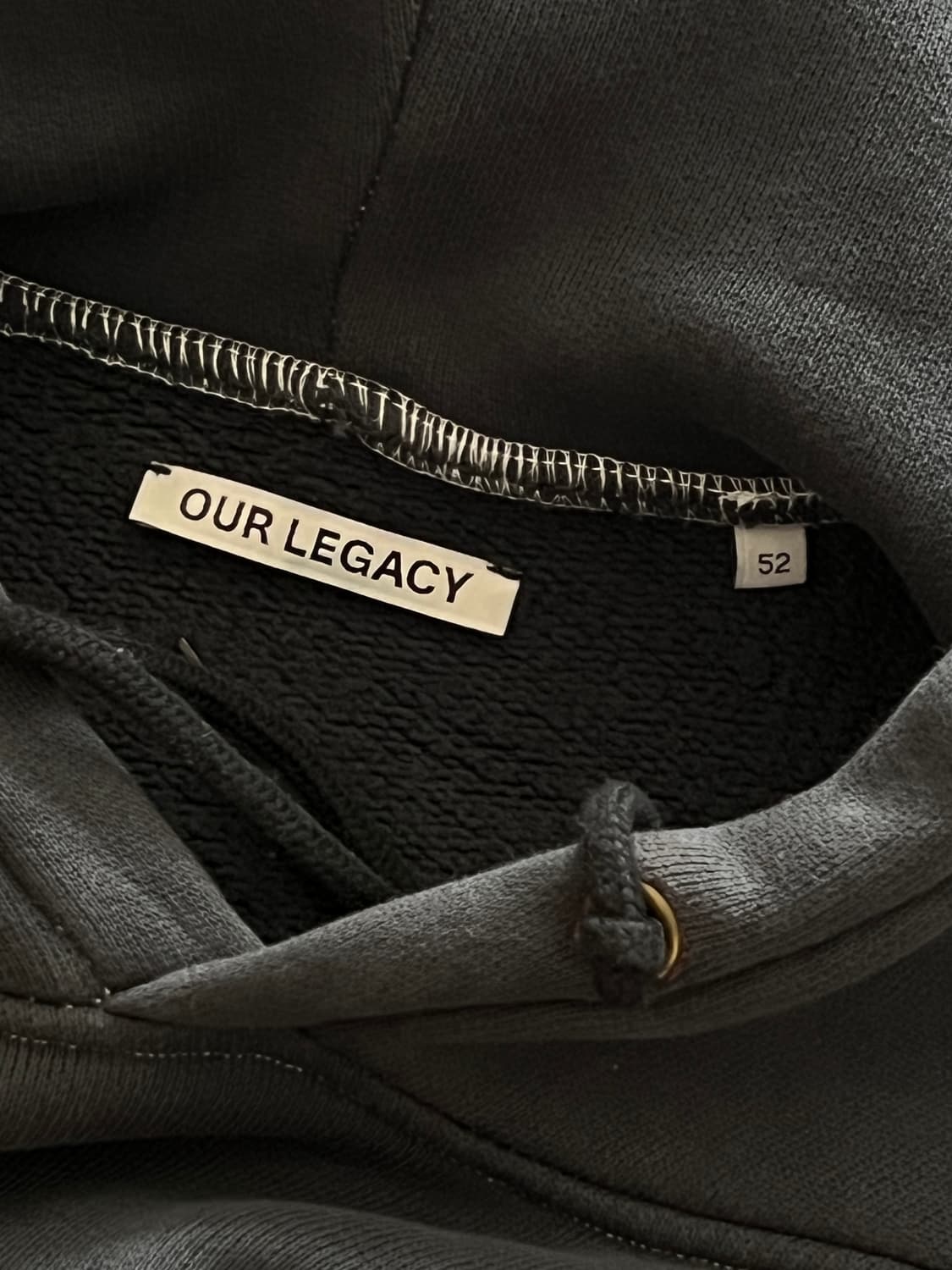 아워레가시 워크샵 후디 차콜 52사이즈  상품이미지3