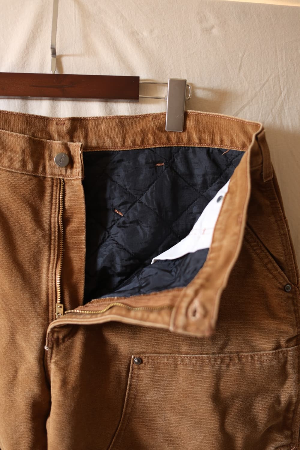 칼하트 00s 브라운 퀼티드 더블니 팬츠 B194 211 상품이미지3