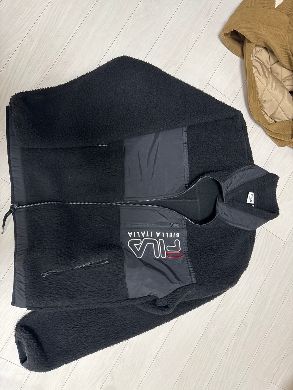 휠라 플리스 검정 상품이미지1