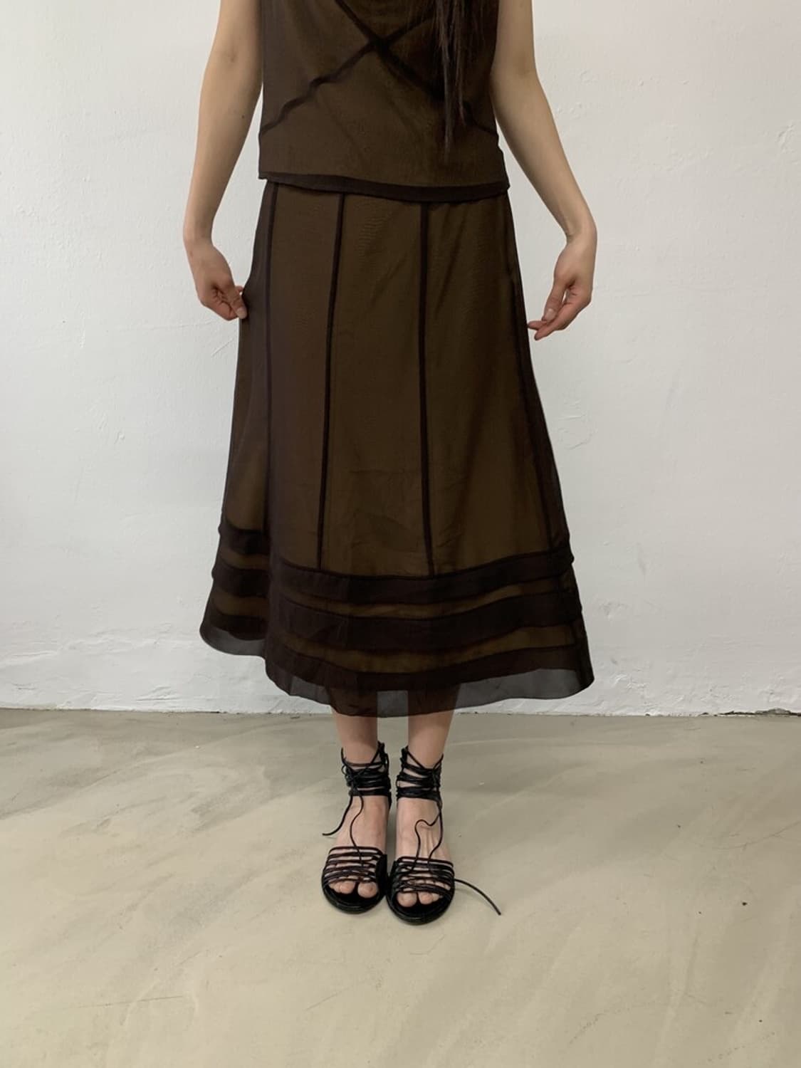 Organza skirt 상품이미지1