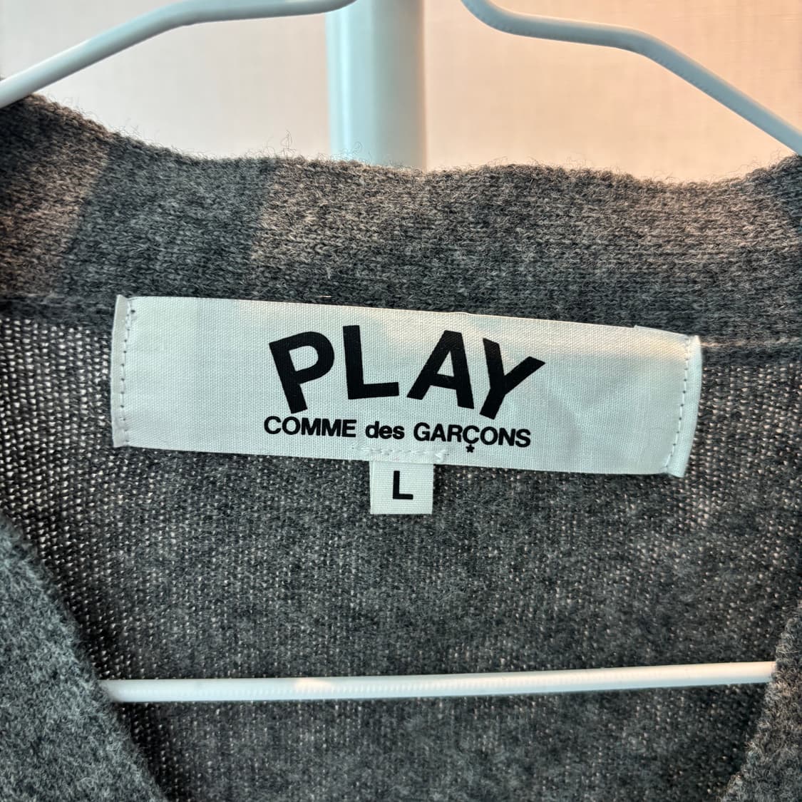 [실착 두번] 꼼데가르송 가디건 L 105 상품이미지4