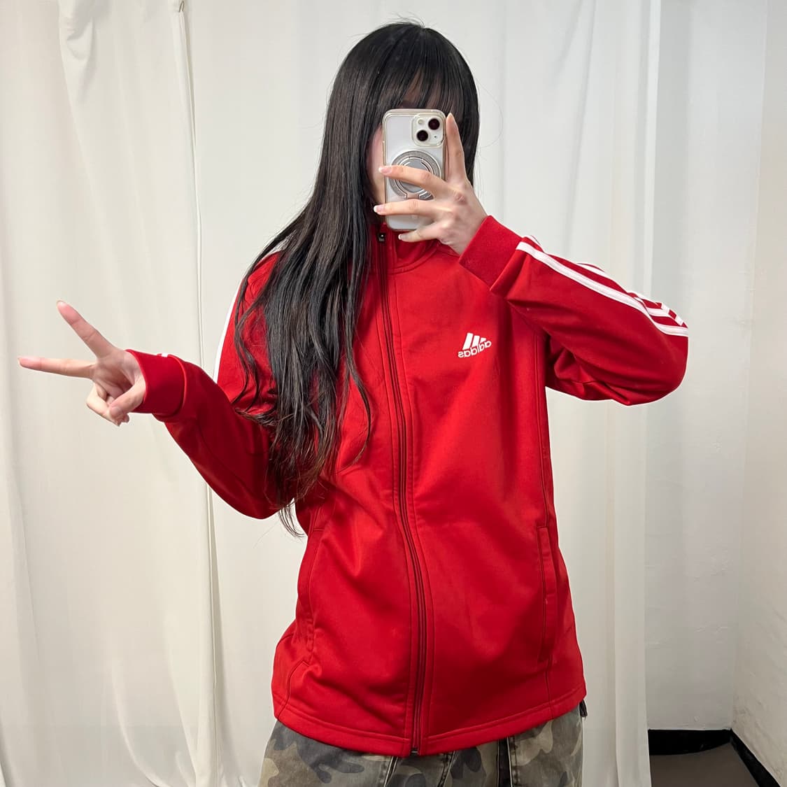 Adidas Red Track Jacket 상품이미지2