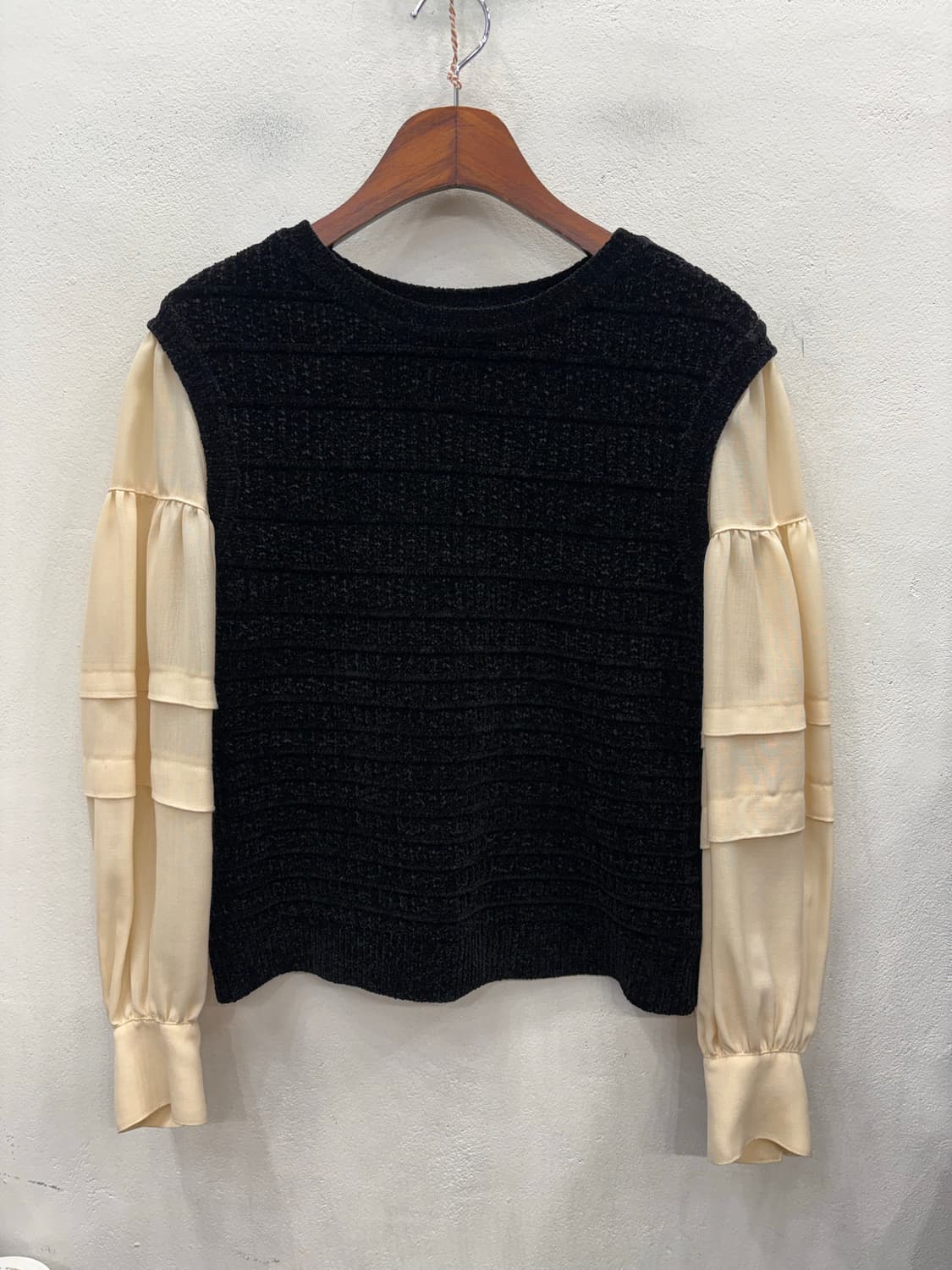 오브제 벨벳 블라우스  상품이미지1