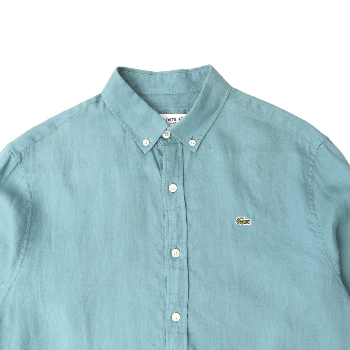 Lacoste 라코스테 린넨 민트그린 셔츠 상품이미지2