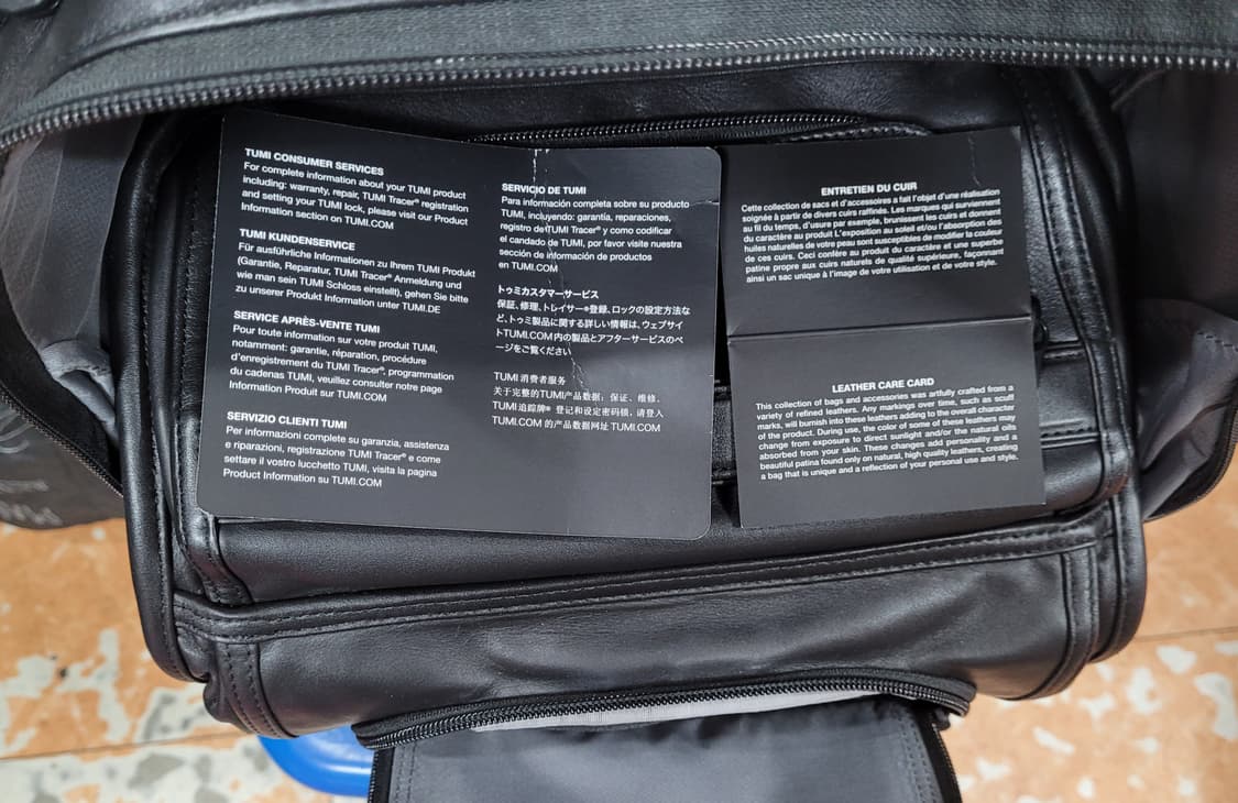 투미 가죽백팩가방 [가로:37 세로:42 폭:14] 상품이미지4