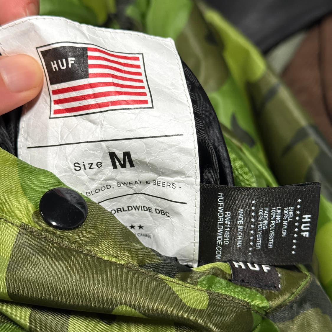 HUF 허프 리버시블 Ma-1 풀 카모 봄버 자켓 상품이미지5