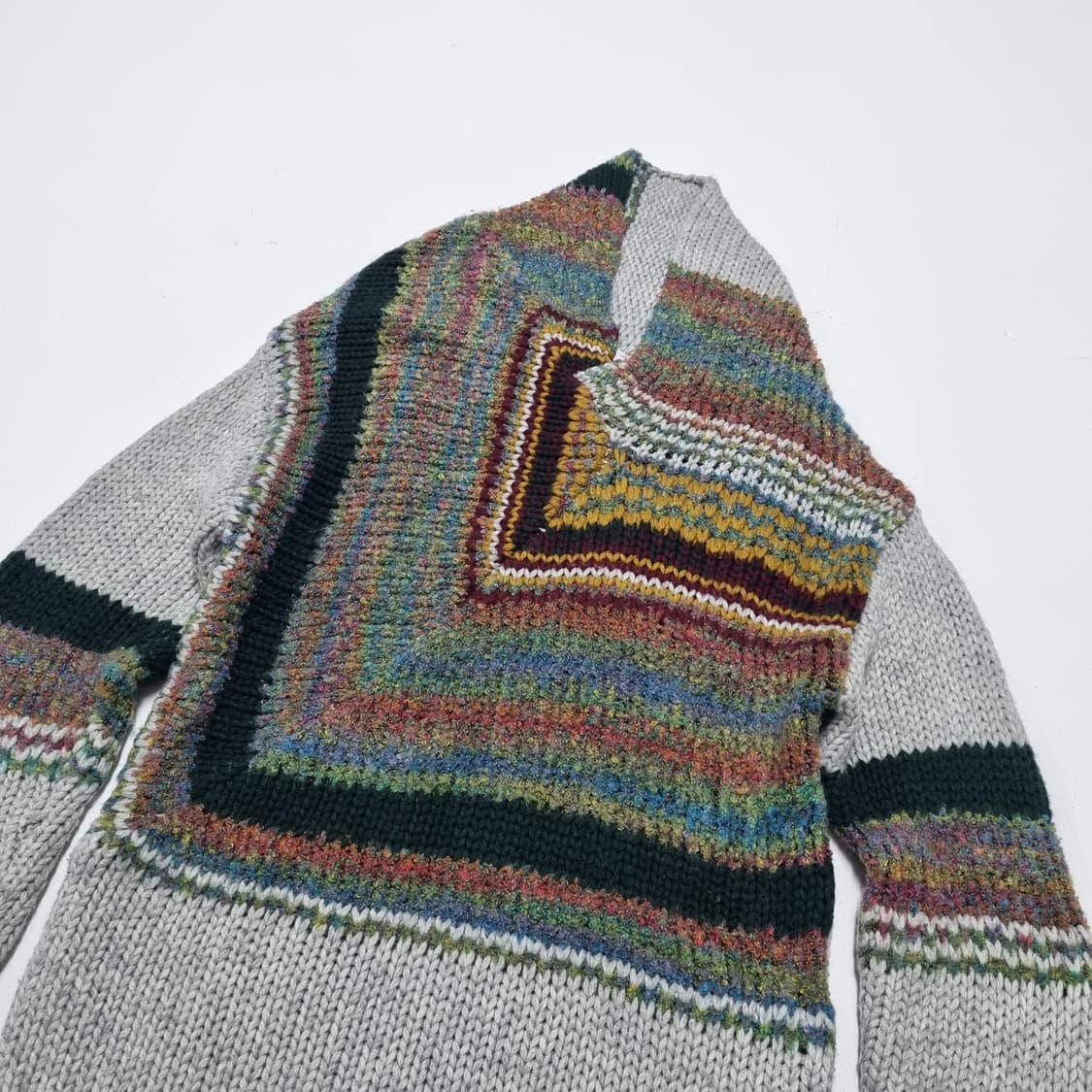 빈티지 보헤미안 비대칭스웨터 - LL 상품이미지3