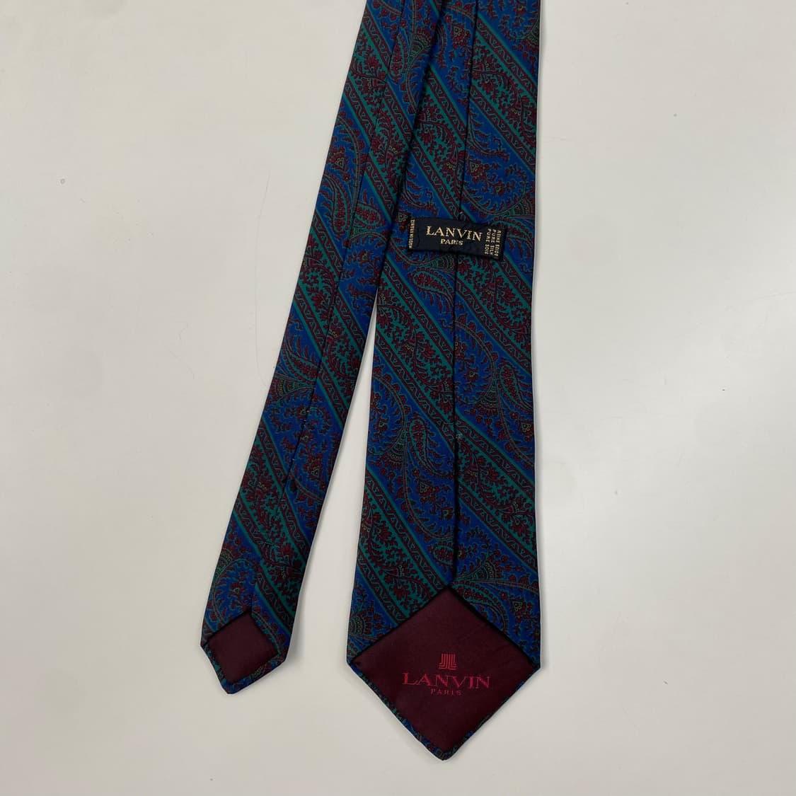 랑방 페이즐리 정품 명품넥타이 (LANVIN) 8.3cm 상품이미지3