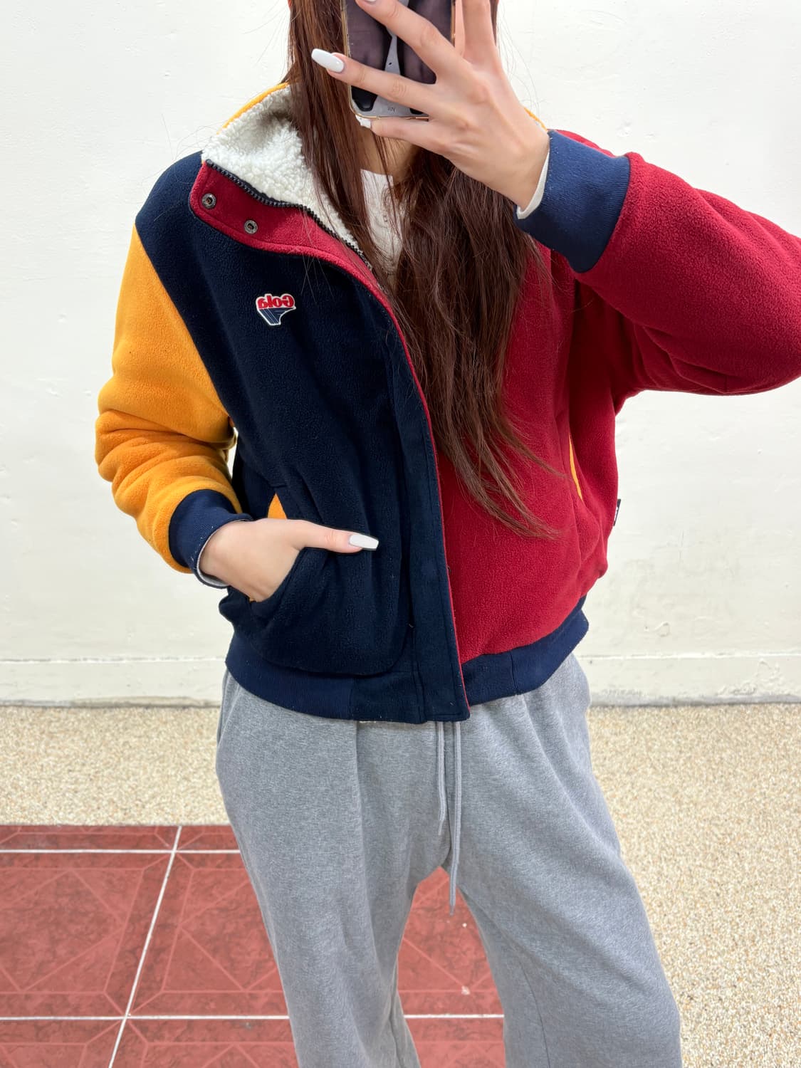 Gola 골라 리버시블 뽀글이 점퍼 상품이미지2