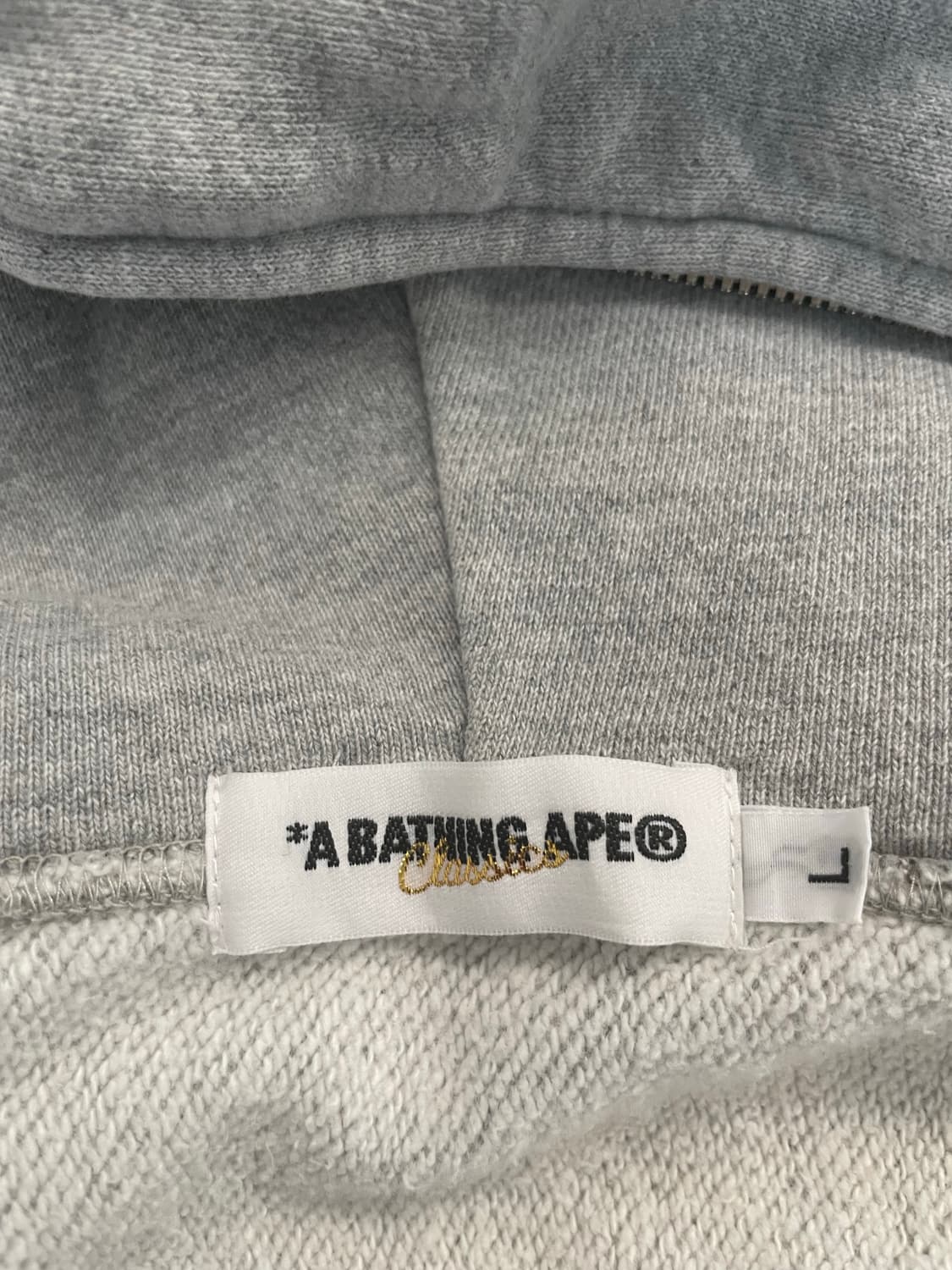 베이프 베이미 마일로 후드집업 그레이 l 팝니다 상품이미지4