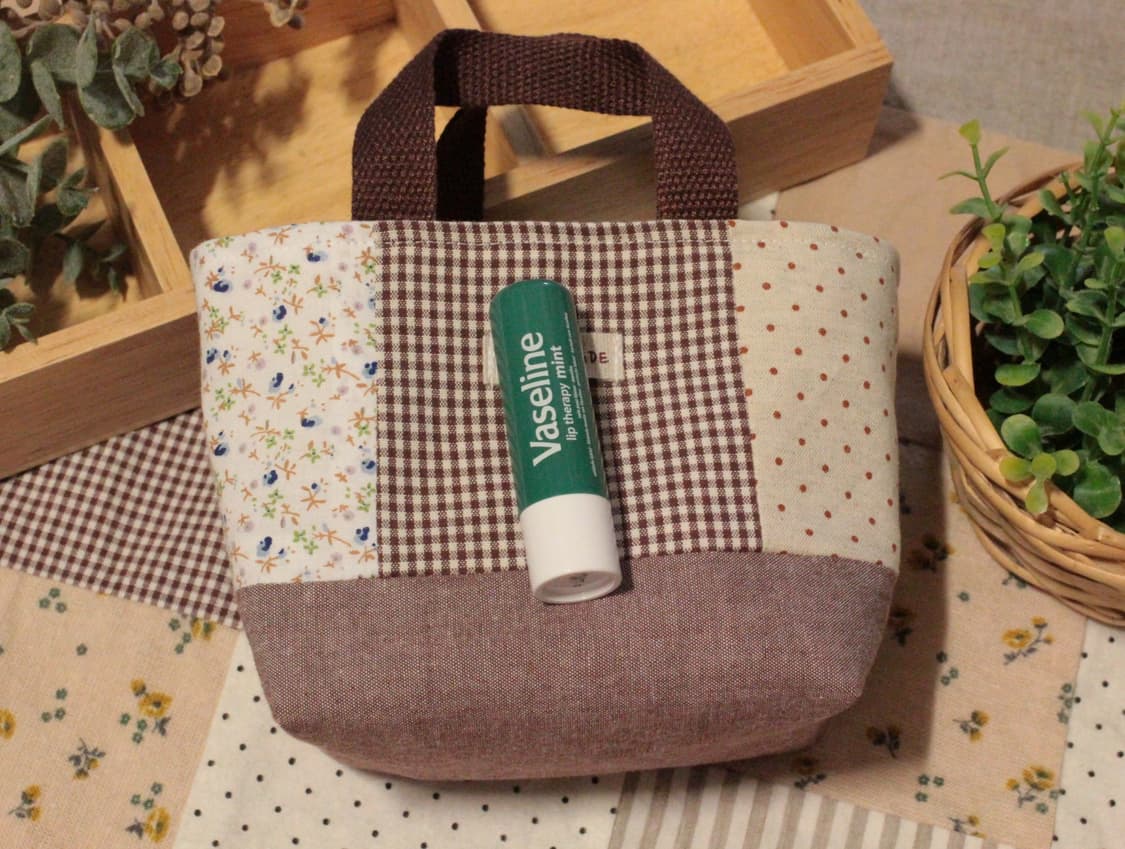 핸드메이드 패치워크 파우치 겸 패브릭 바구니 상품이미지7