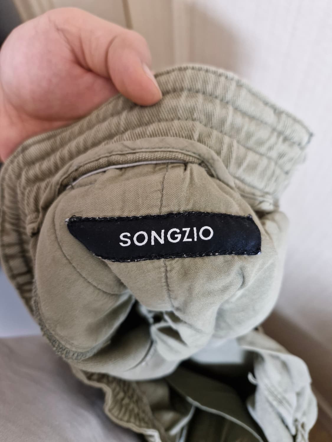 송지오 옴므 크롭 카고 팬츠 배기핏 32 상품이미지3