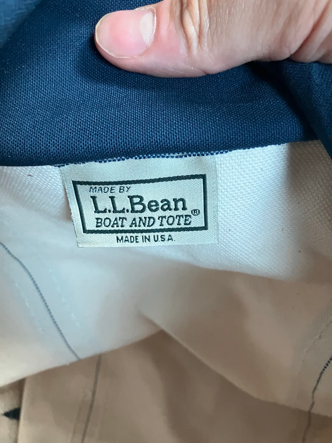 카키스 엘엘빈 별주 토트백 네이비 상품이미지2