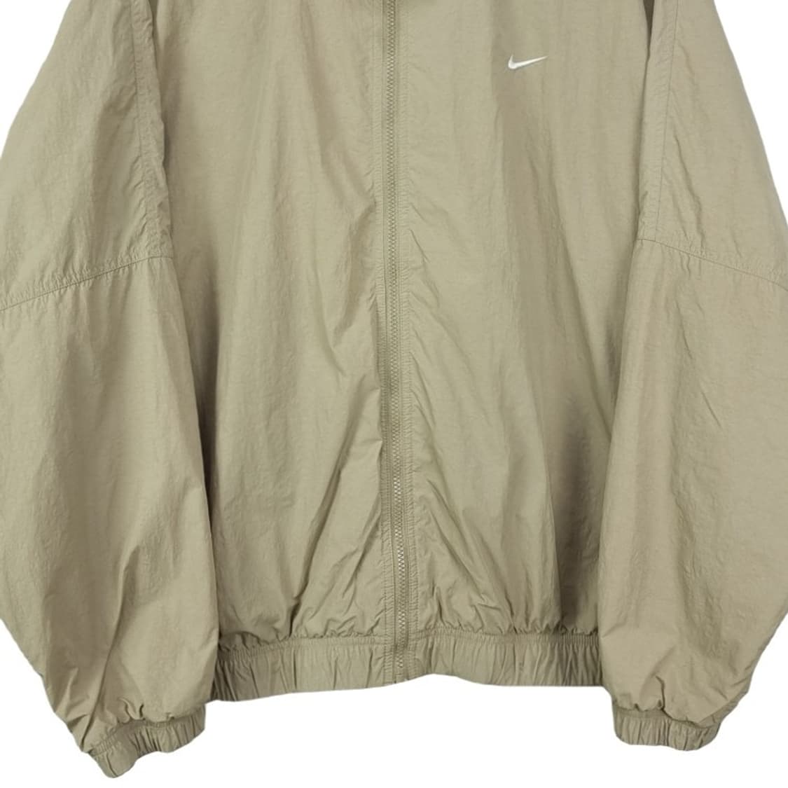 [나이키] 스우시 자수 오버핏 집업 바람막이 자켓 카키베이지 M18787 상품이미지5