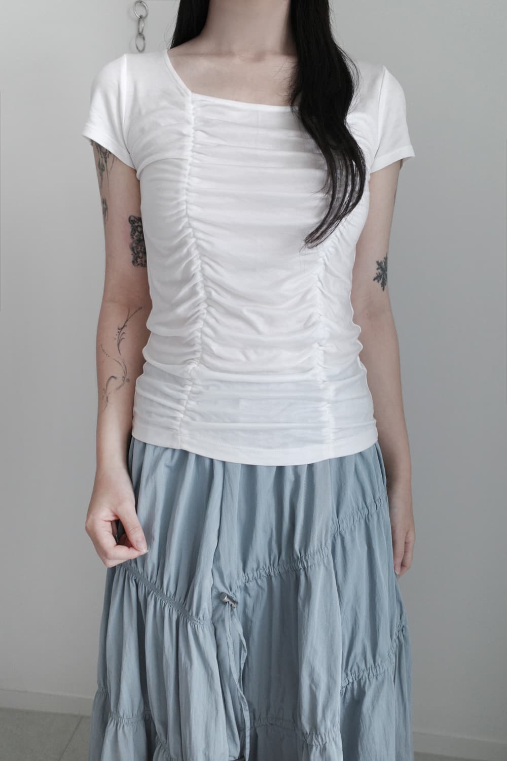 shirring half T 상품이미지4