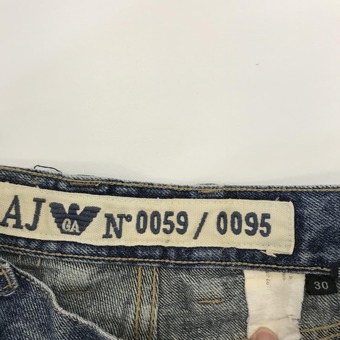 AJ 아르마니진 90s 은장 빈티지 데님진 [29인치] 상품이미지5