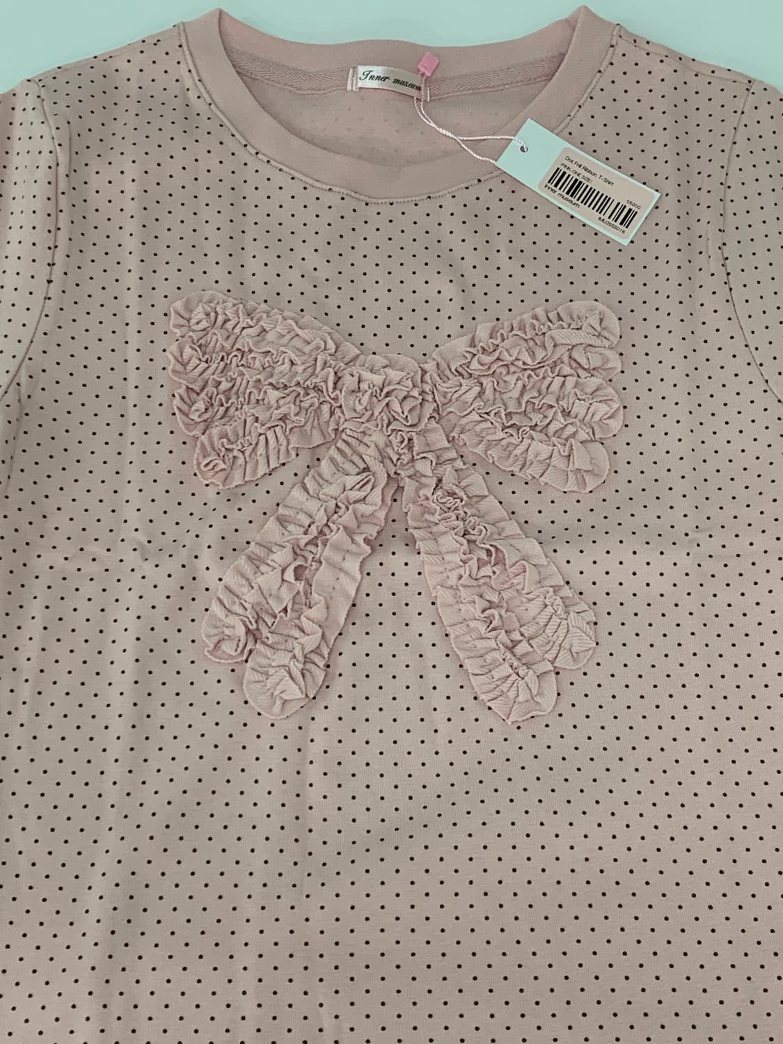 INNER MUSEUM Dot Frill Ribbon T-Shirt 상품이미지8