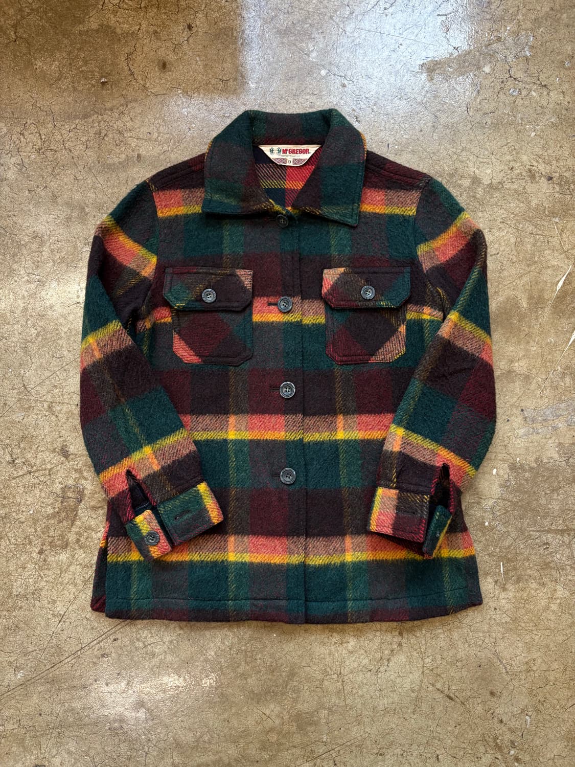 70s Mcgregor 울 셔츠 재킷 상품이미지2