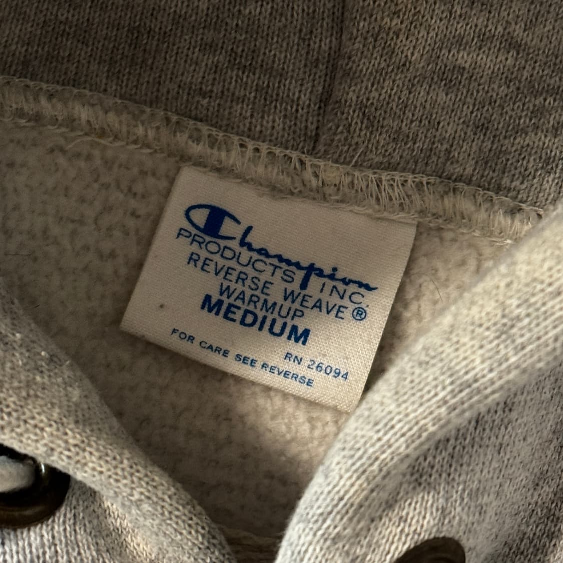 챔피온 리버스위브 후디 그레이 M 상품이미지4