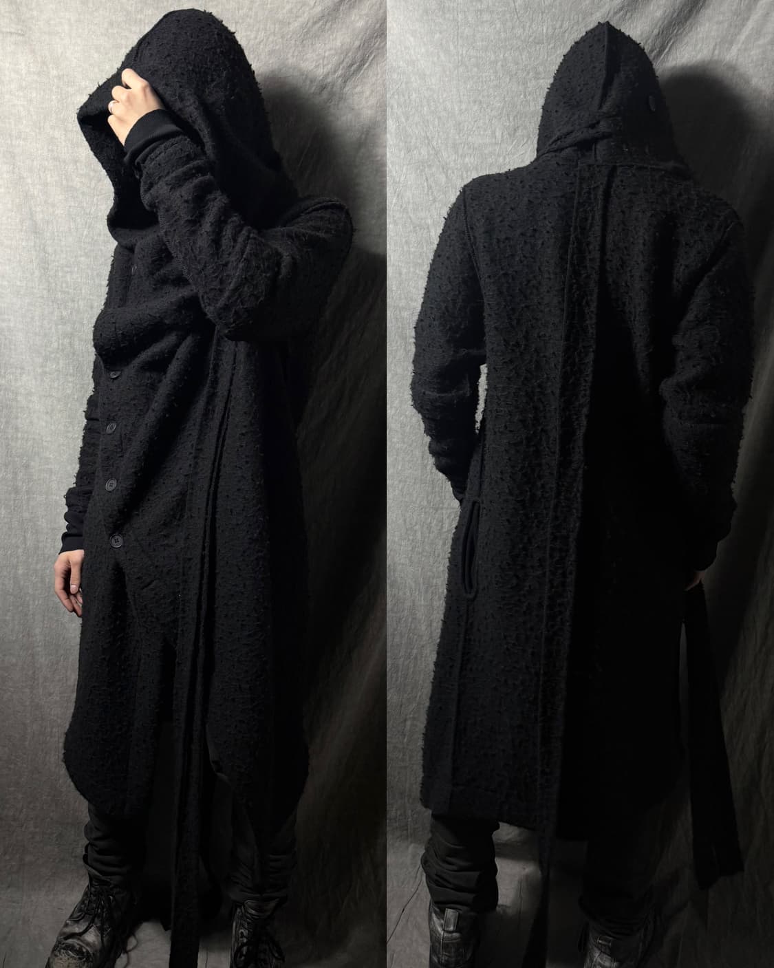 La Haine Inside Us Hooded Draped Coat   상품이미지1
