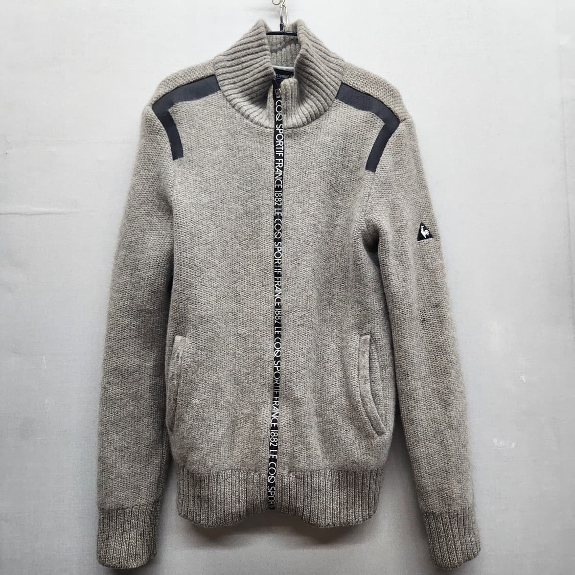 르꼬끄 골프 와펜 니트 집업 L(M) 상품이미지1