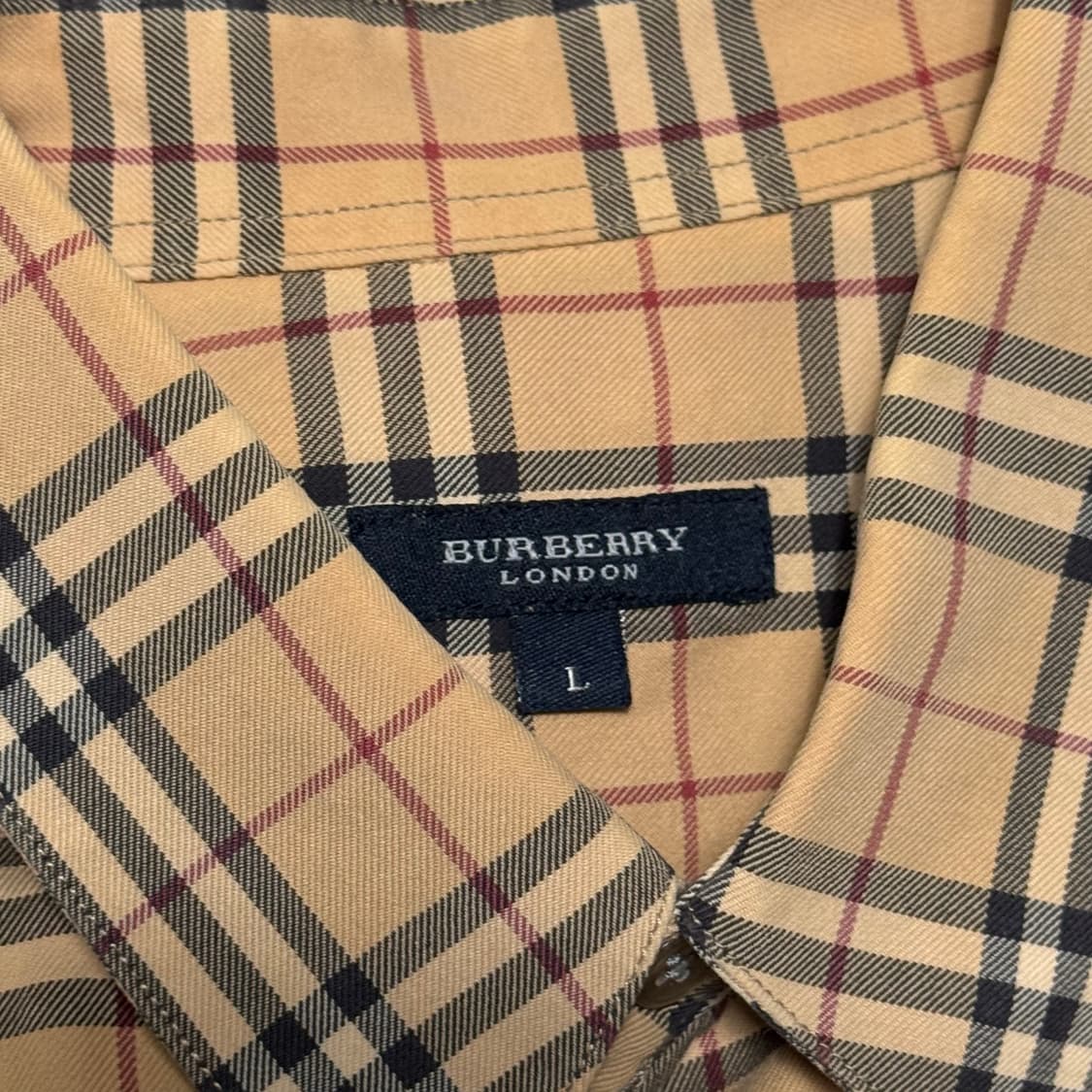L 버버리 노바체크 반팔 셔츠 상품이미지4
