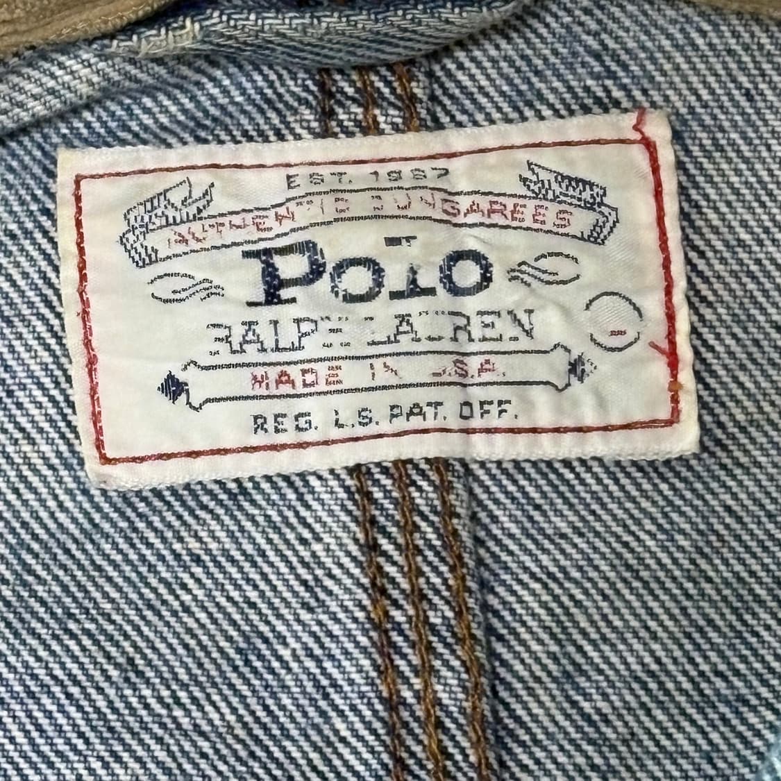 80's 폴로 던가리자켓 상품이미지5