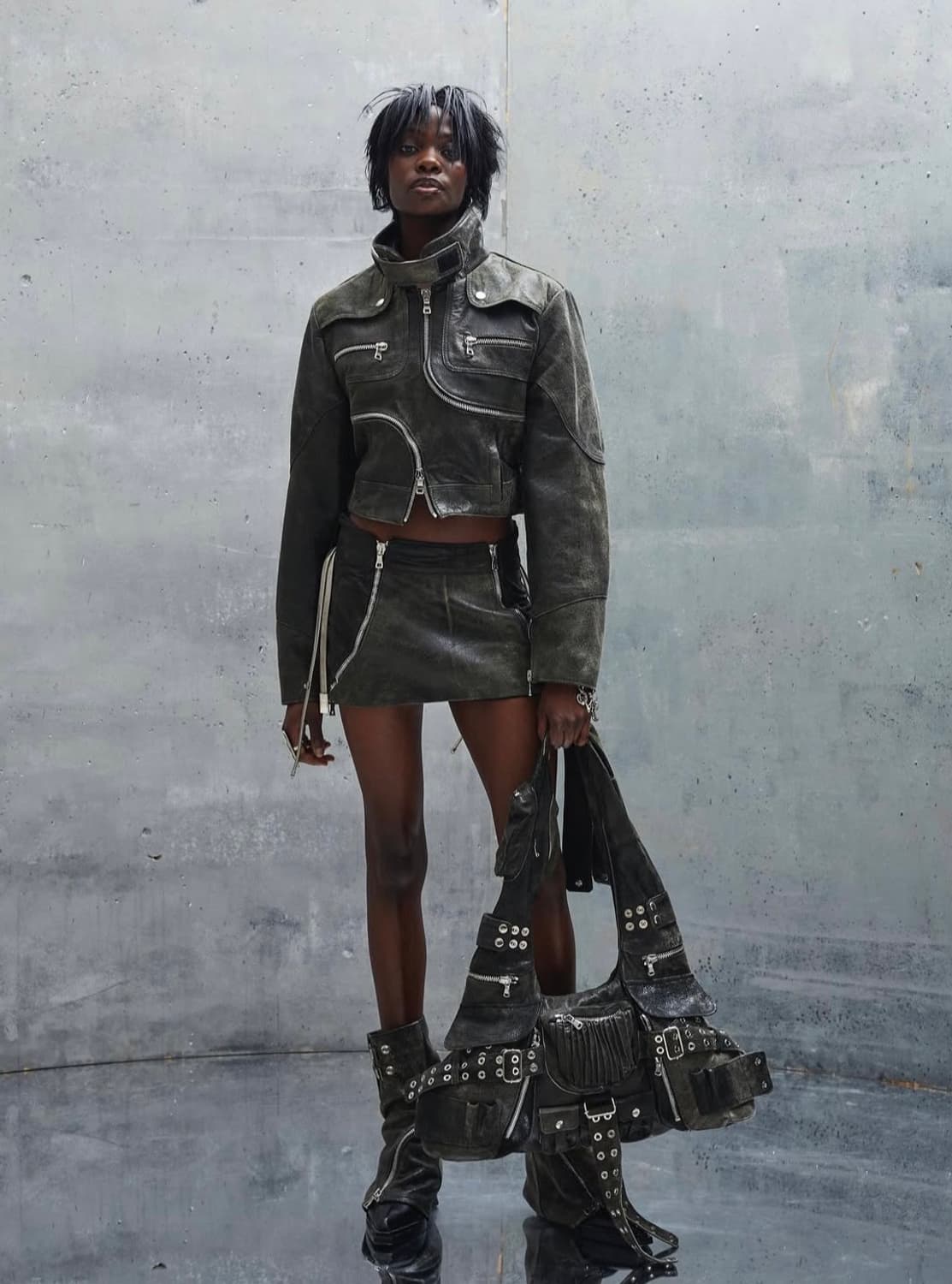 NO/FAITH STUDIOS 멀티 포켓 백 - 다크 그린 상품이미지4