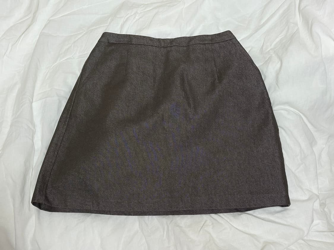 페스토 pesto 데님 스커트 소일 soil brown 상품이미지3