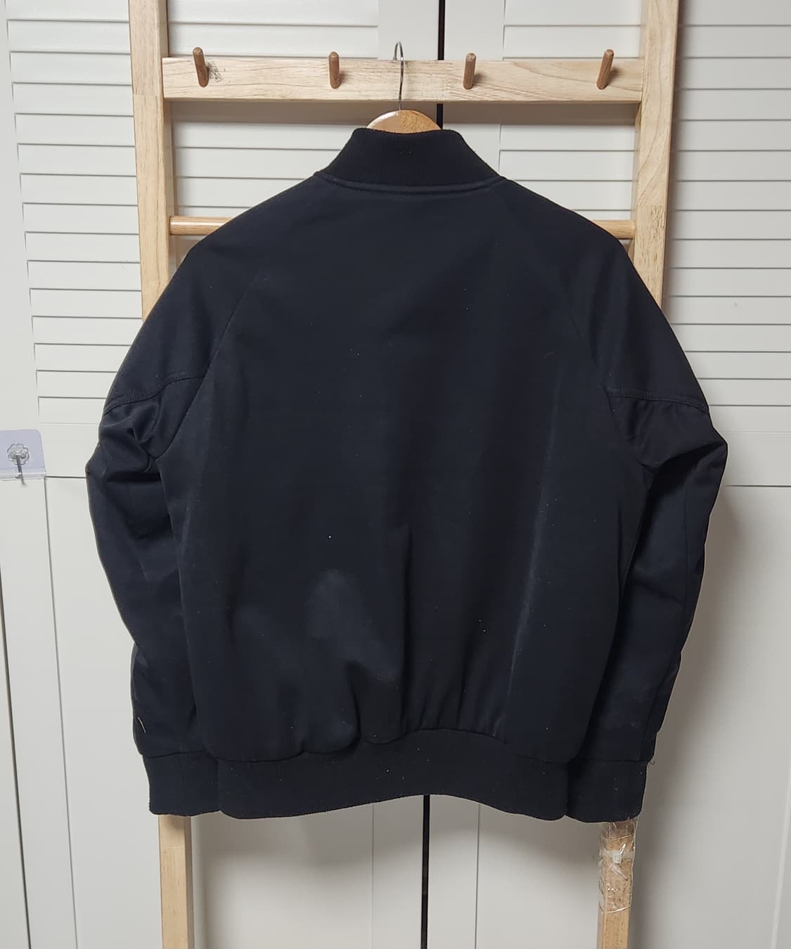 아디다스 삼선 블랙 봄버 점퍼 자켓  상품이미지4