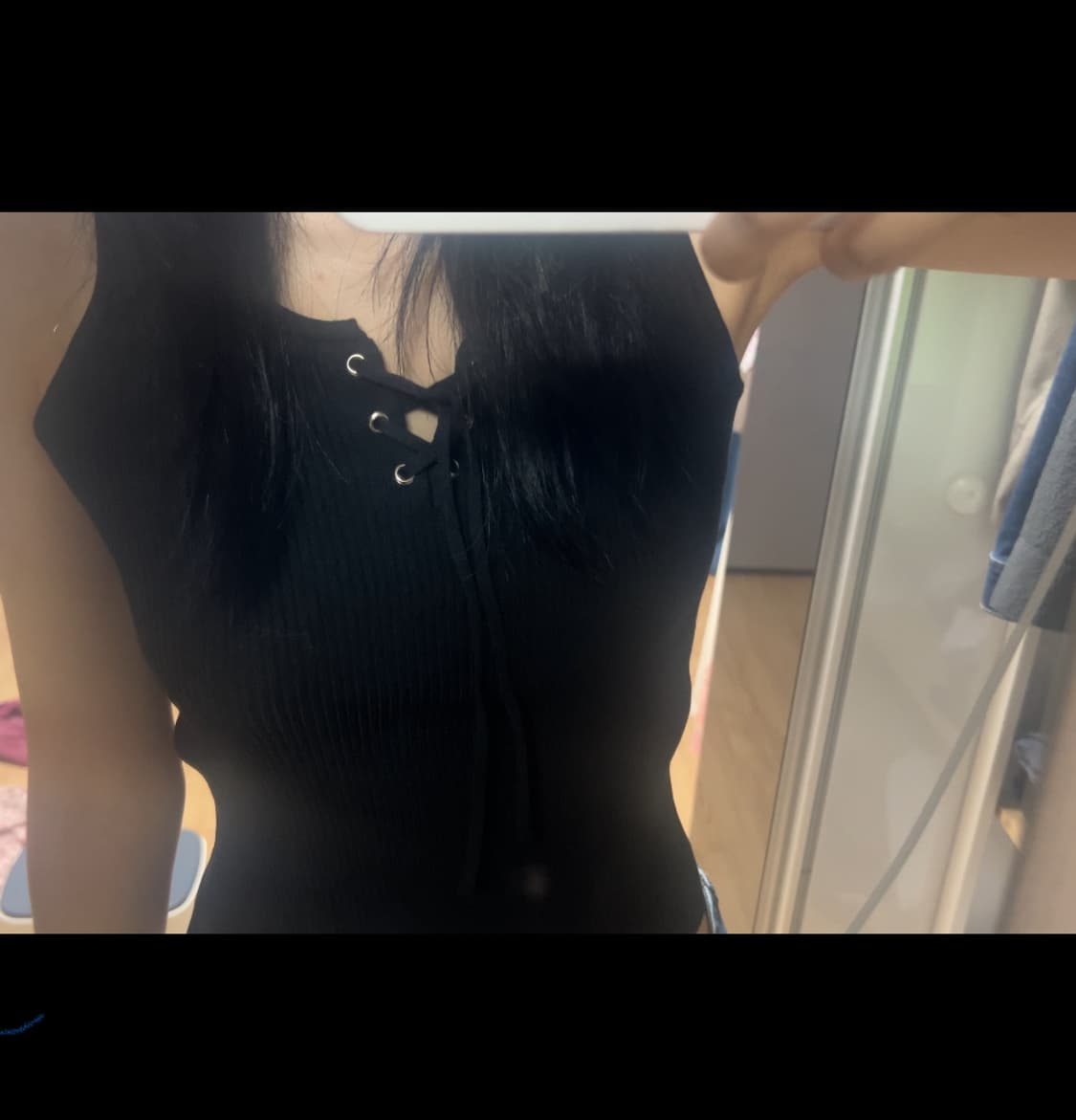 Y2K 키치 러힙 슬리브리스 일본 빈티지 상품이미지2