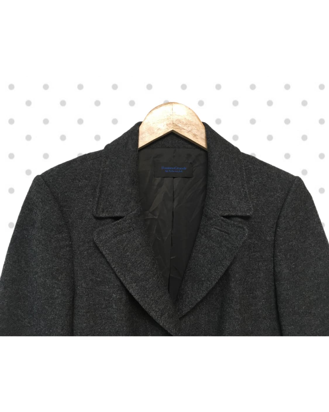 vintage wool blazer jacket charcoal 상품이미지6