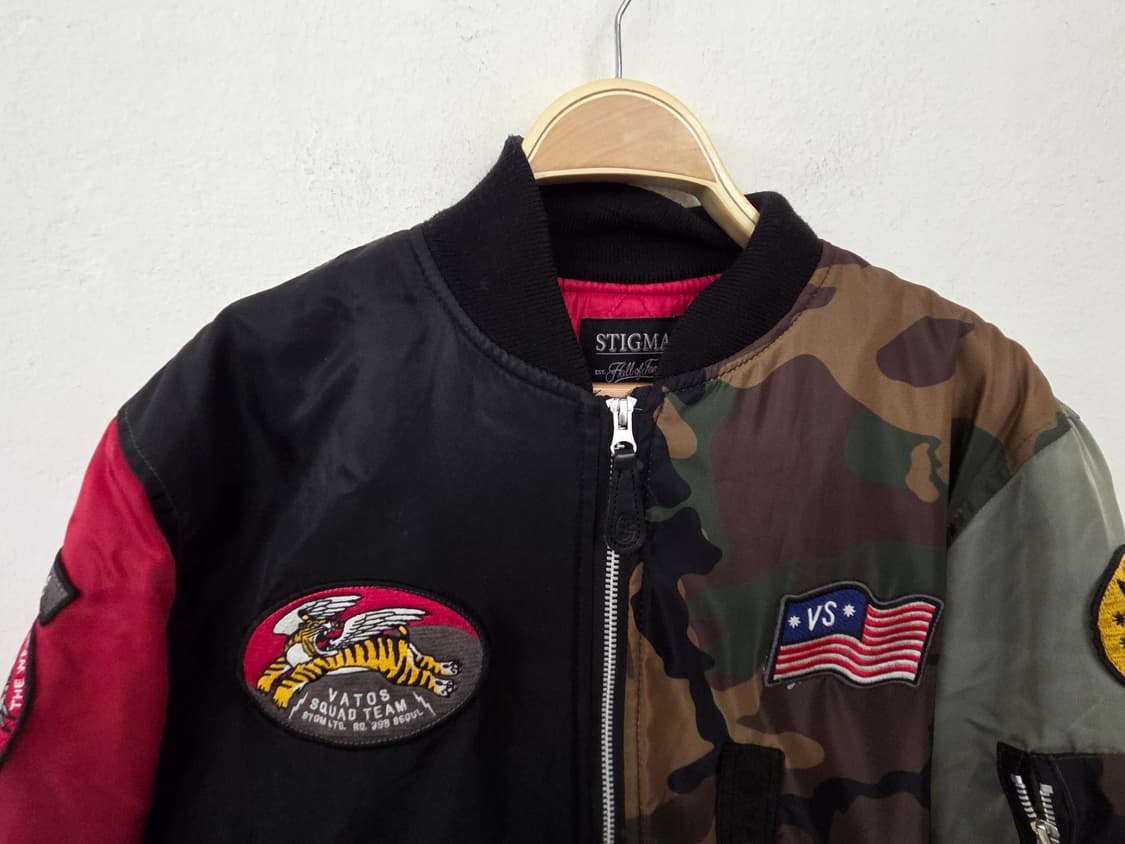 스티그마 바토스 소사이어티 패치 봄버 자켓 라지 상품이미지2