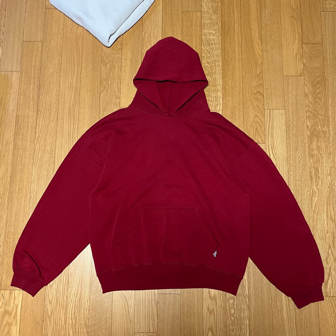 [L] 90s 빈티지 러셀 후드 레드 와인 상품이미지2