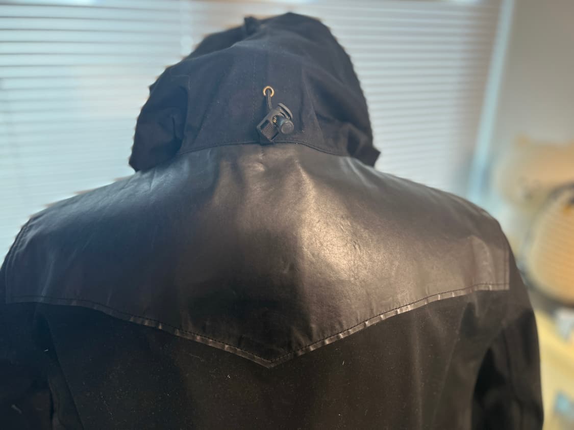 VISVIM 올드비즈빔 올블랙 하드리안 소가죽믹스 고어텍스 자켓  XL 상품이미지7