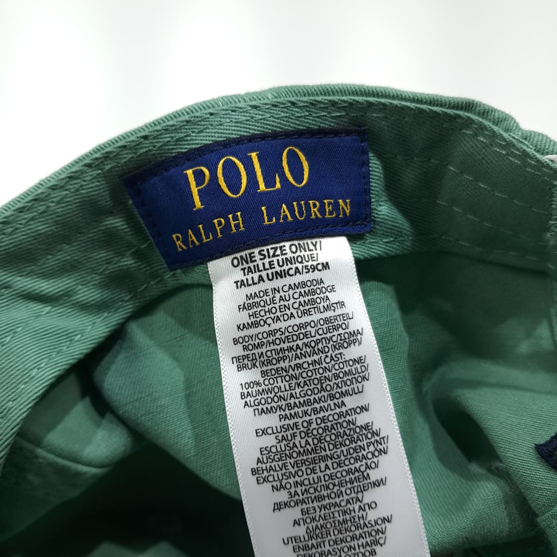 CL458 폴로 코튼 포니자수 민트그린 볼캡 모자 상품이미지8